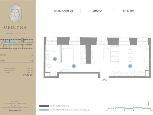 Mieszkanie 37,9m²
