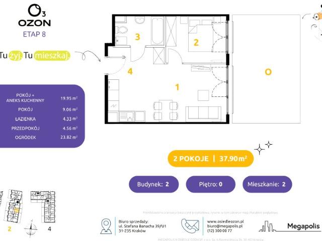 Mieszkanie 37,9m²