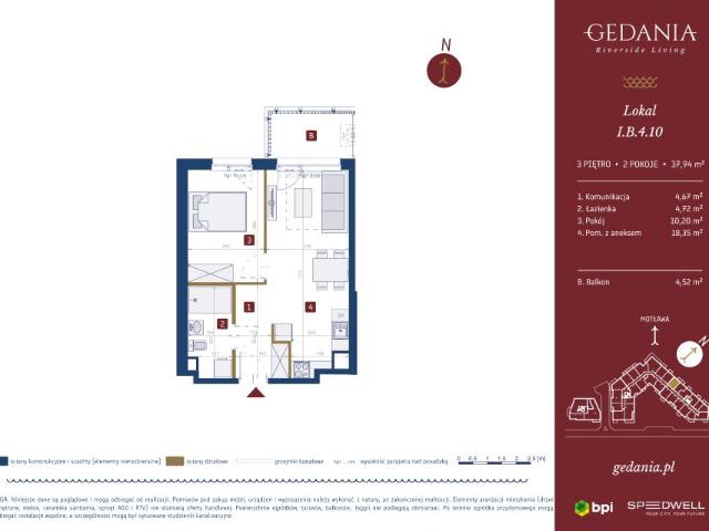 Mieszkanie 37,9m²
