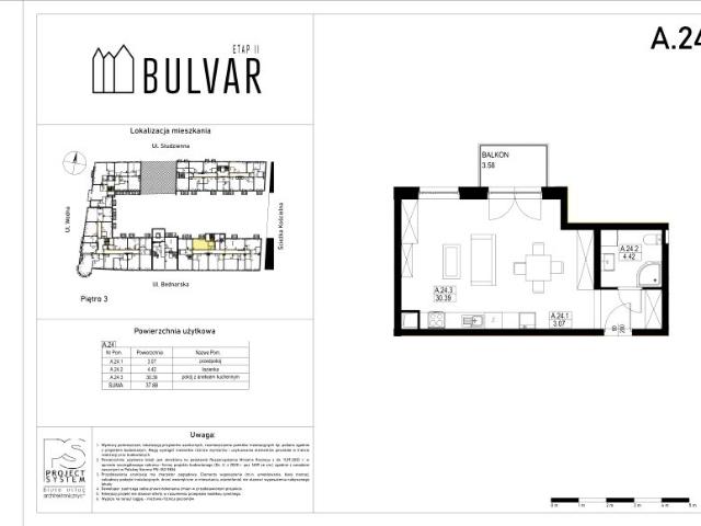 Mieszkanie 37,9m²