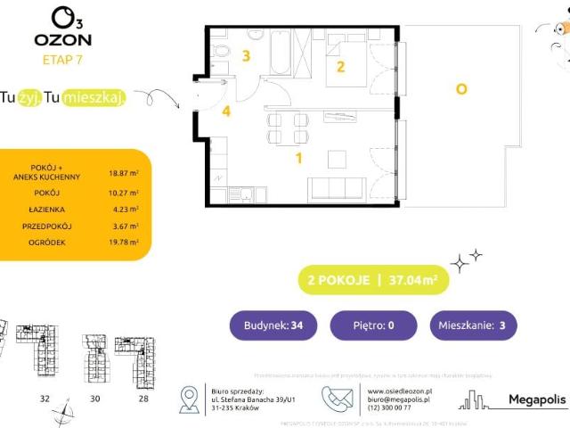 Mieszkanie 36,9m²