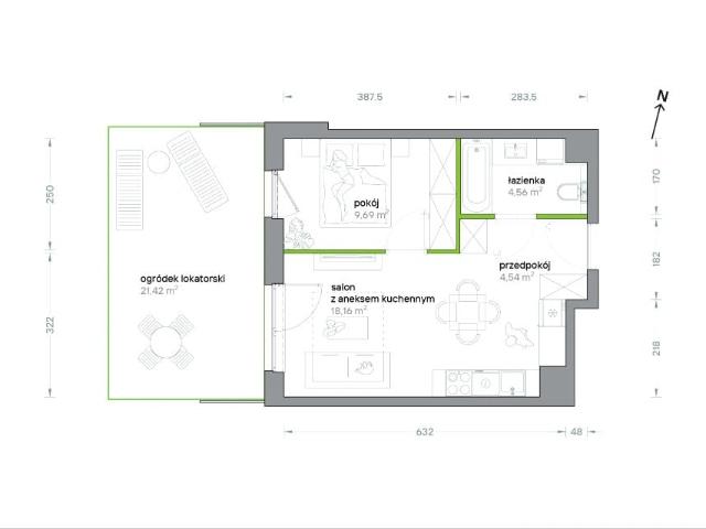 Mieszkanie 37m²