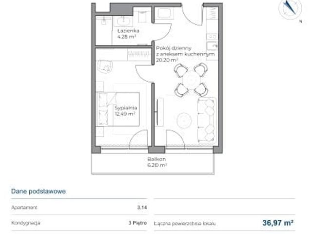 Mieszkanie 37m²