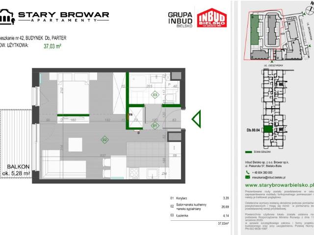 Mieszkanie 37,6m²