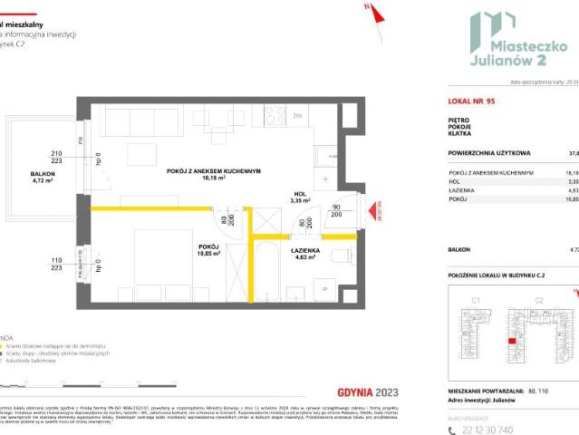 Mieszkanie 37m²