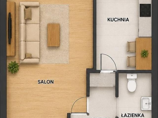 Mieszkanie 38 m² w Kielcach blisko Psie Górki z potencjałem