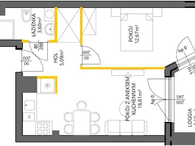Mieszkanie 38 m², Warszawa