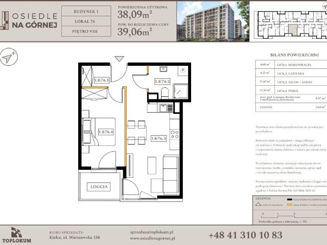 Mieszkanie 38,1m²