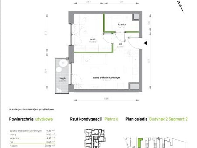 Mieszkanie 38,1m²