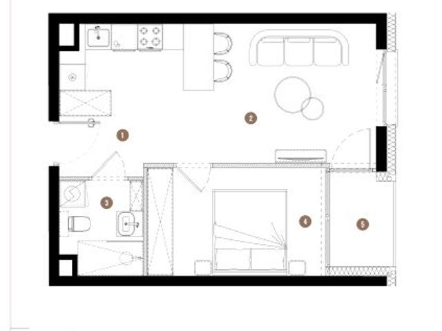 Mieszkanie 38,1m²