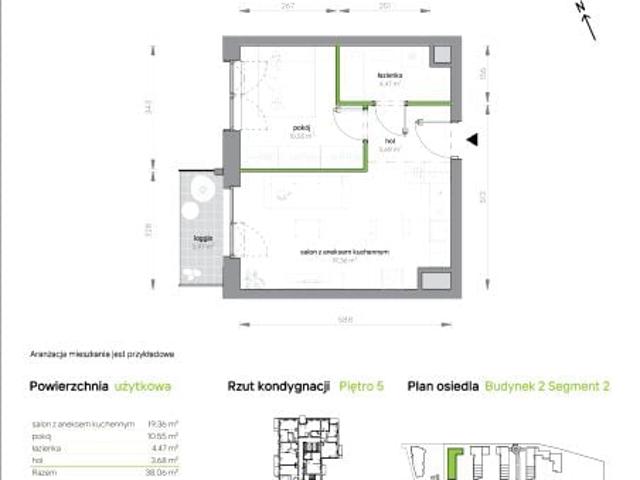 Mieszkanie 38,1m²