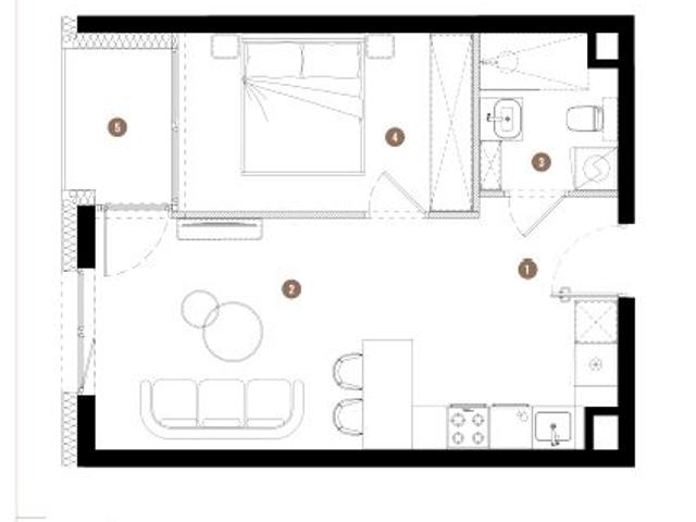 Mieszkanie 38,1m²