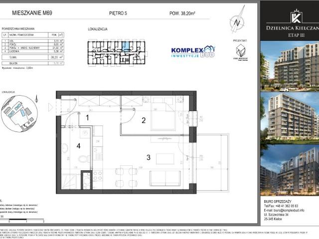 Mieszkanie 38,2m²
