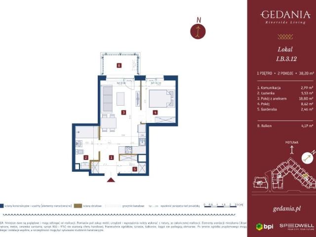 Mieszkanie 38,2m²