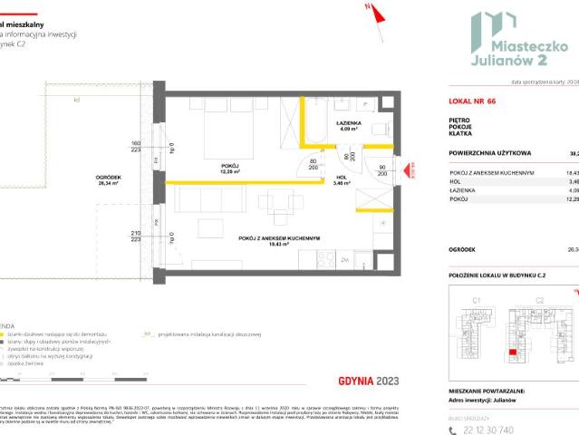 Mieszkanie 38,3m²