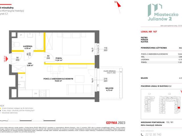 Mieszkanie 38,3m²