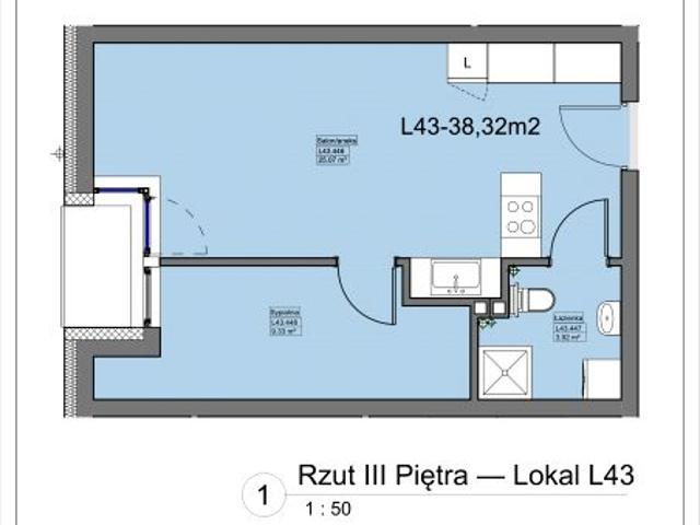 Mieszkanie 38,3m²