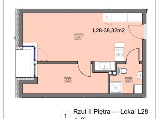 Mieszkanie 38,3m²