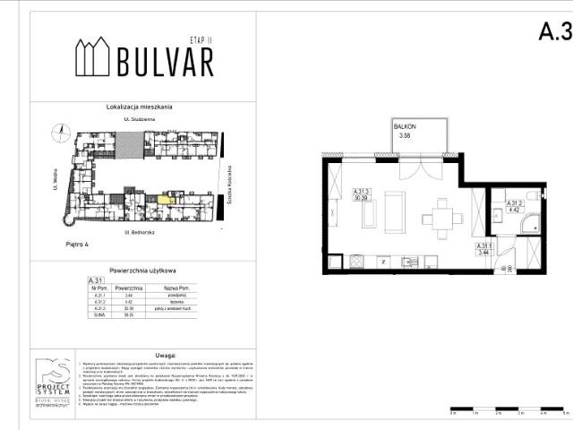 Mieszkanie 38,3m²