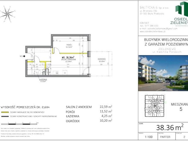 Mieszkanie 38,4m²