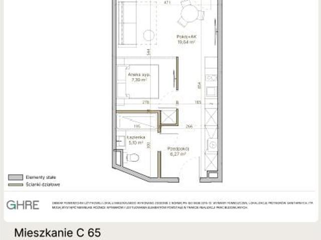 Mieszkanie 38,4m²