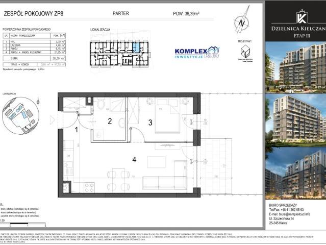 Mieszkanie 38,4m²
