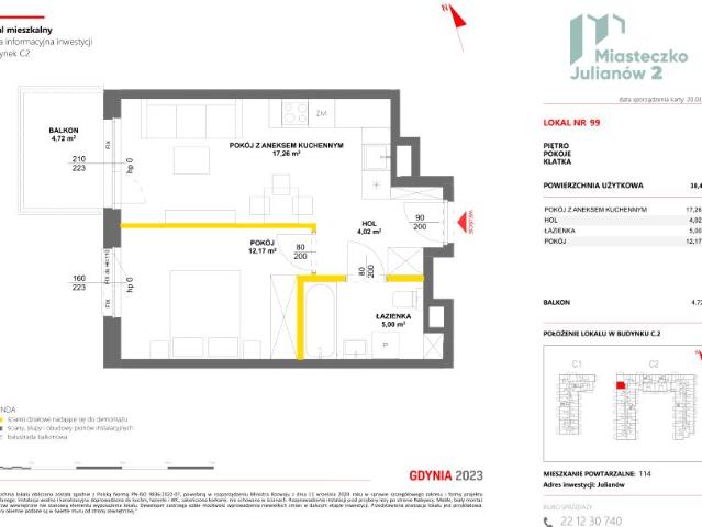Mieszkanie 38,5m²