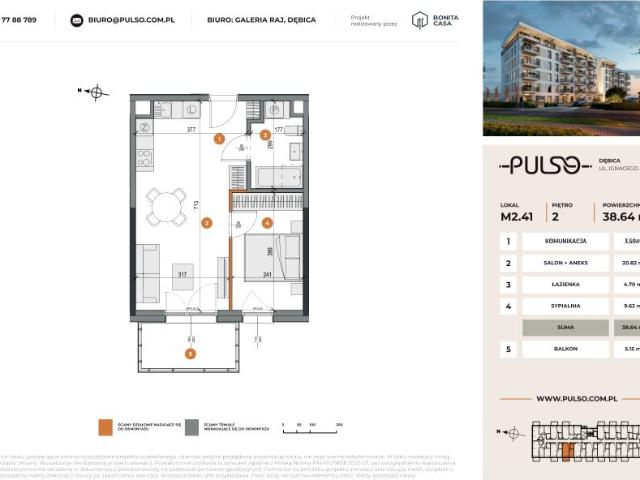 Mieszkanie 38,5m²