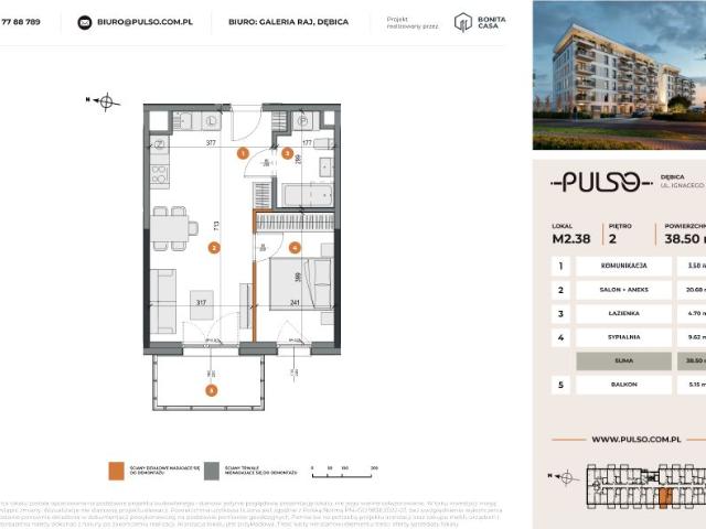 Mieszkanie 38,5m²