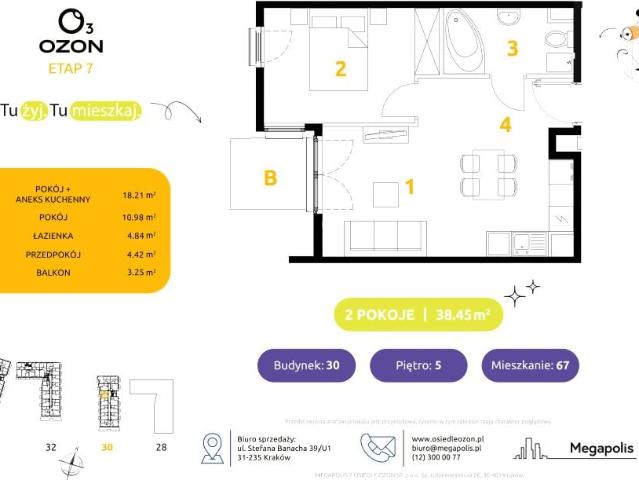 Mieszkanie 38,5m²