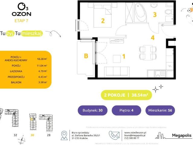 Mieszkanie 38,5m²