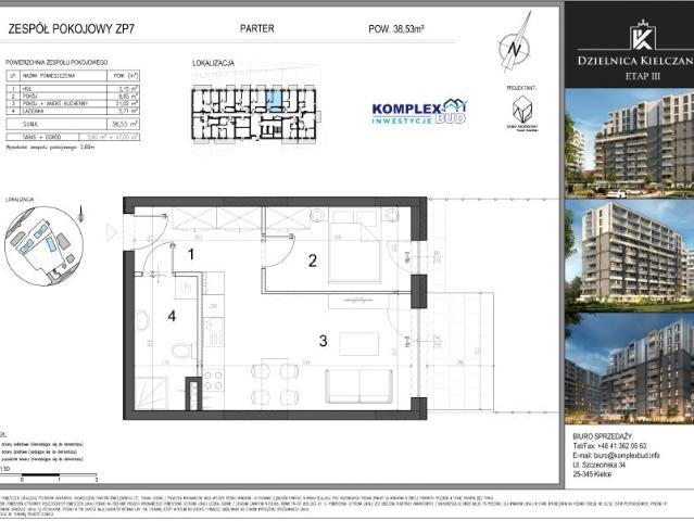 Mieszkanie 38,5m²
