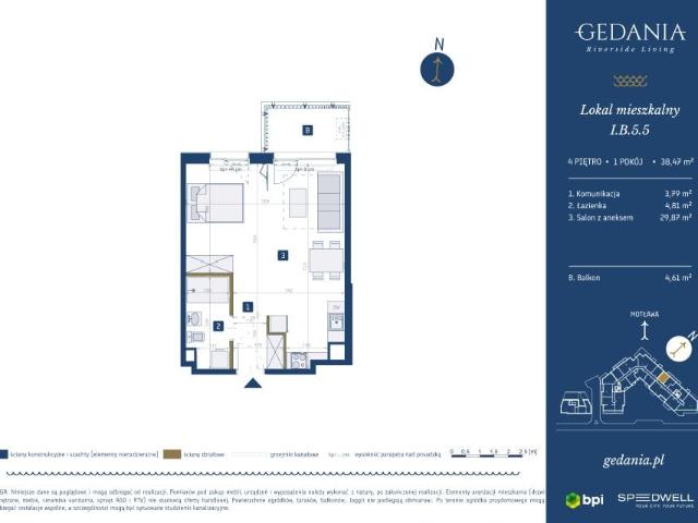 Mieszkanie 38,5m²