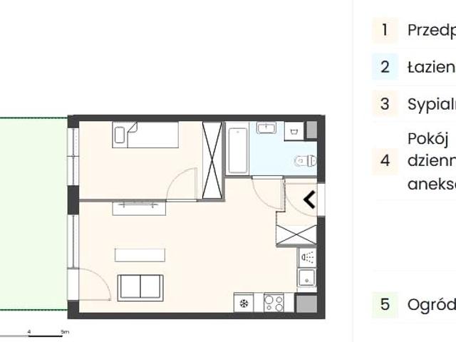 Mieszkanie 38,60 m², Warszawa