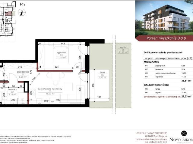 Mieszkanie 38,6m²