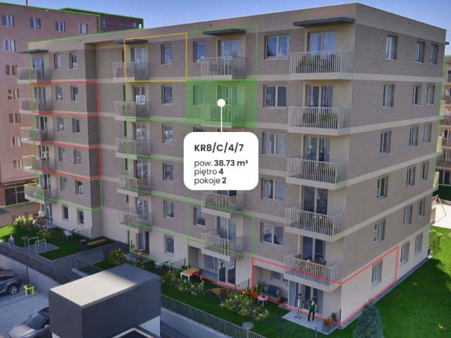 Mieszkanie 38,73 m², Wrocław