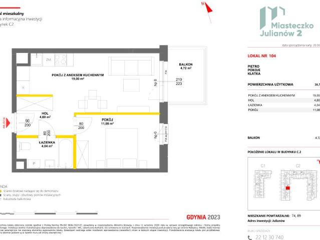 Mieszkanie 38,7m²