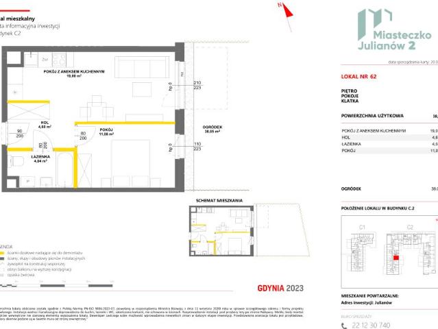 Mieszkanie 38,7m²