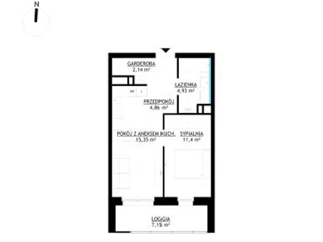 Mieszkanie 38,7m²