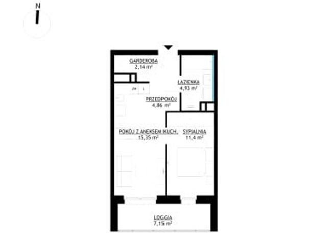 Mieszkanie 38,7m²