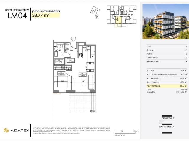 Mieszkanie 38,8m²