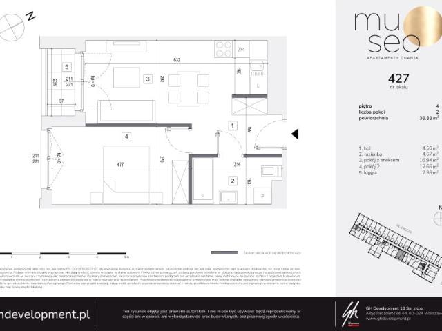 Mieszkanie 38,8m²