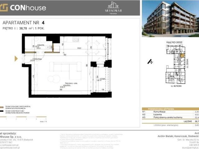 Mieszkanie 38,8m²