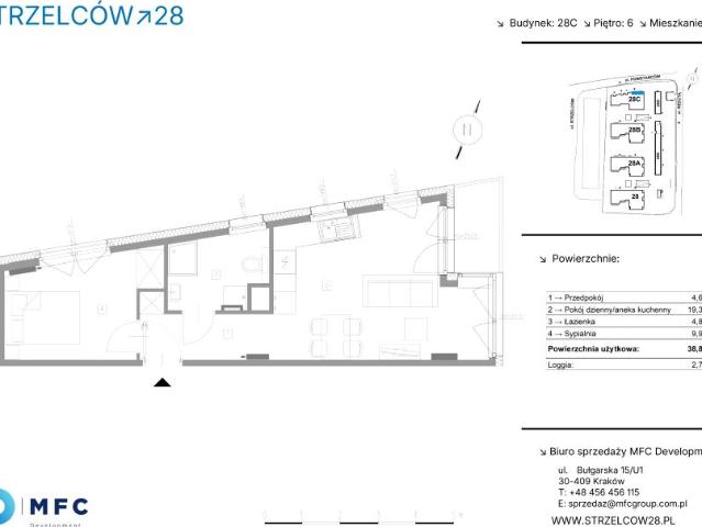 Mieszkanie 38,8m²