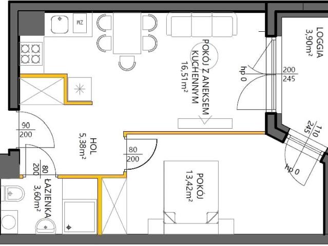 Mieszkanie 38,90 m², Warszawa