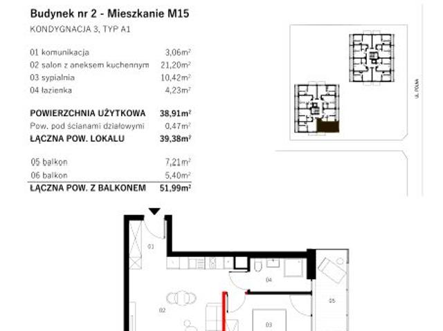 Mieszkanie 38,5m²