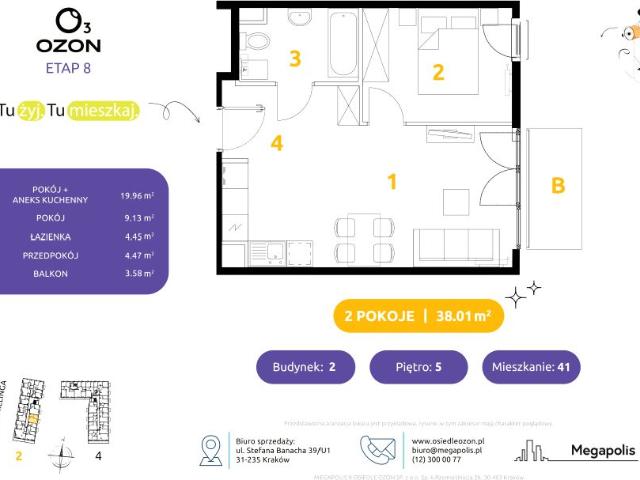 Mieszkanie 38m²