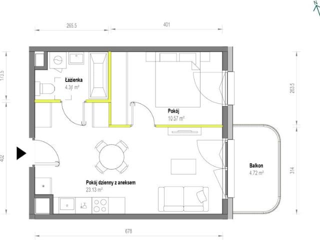 Mieszkanie 38m²