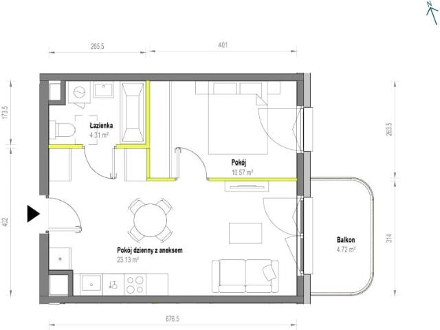 Mieszkanie 38m²