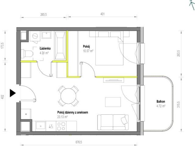 Mieszkanie 38m²